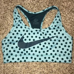 nike polka dot sports bra